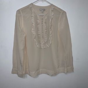 CLOSING STORE SEND OFFERS J Crew 100% Silk Blouse